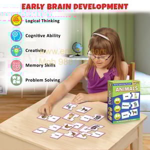 Animals Early Learning Puzzle Game for Kids 2+ Years - Fun & Educational Toy
