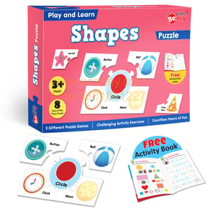 Shapes Puzzle Game for Kids: Play and Learn Puzzle with Activity Book