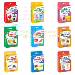 Big Flash Cards for Kids (All-in-One Bundle of 9) - 288 Learning Cards