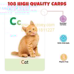 My First Flash Cards for Kids (Set of 3): ABC, Number, Shape & Colour - 108 Card