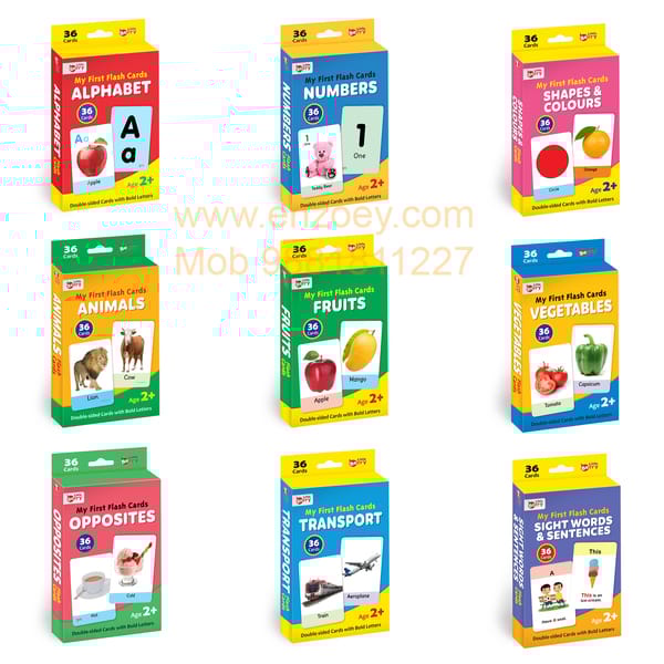 My First Flash Cards for Kids (All-in-One Set): Fun Educational Toy - 324 Cards