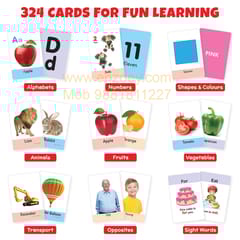 My First Flash Cards for Kids (All-in-One Set): Fun Educational Toy - 324 Cards