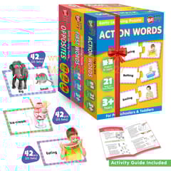 Opposites, First Words and Action Words Early Learning Puzzles for Kids