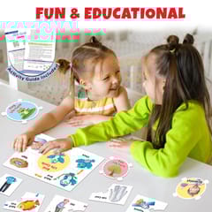 Professions & Life Cycle Puzzle Combo For Kids With Activity Books