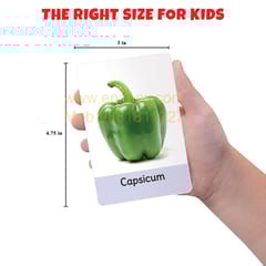 My First Vegetables Flash Cards for Kids (36 cards) - Fun Learning Game