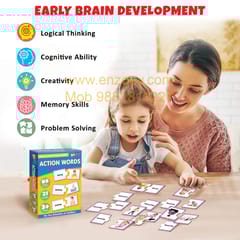 Action Words Early Learning Puzzle Game for Kids 2+ Year - Fun & Educational Toy