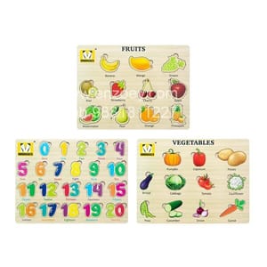 Wooden Puzzles Learning Toy Educational Gift for Baby Toddlers Kid