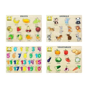 Wooden Puzzles Learning Toy Educational Gift for Baby Toddlers Kids