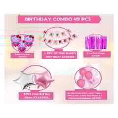 Hello Kitty Theme Foil Balloon Decoration for girls theme birthday party With Decoration service at your place