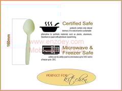 Corn Starch Disposable Biodegradable Spoon 6 inch -1 packet 50pcs
