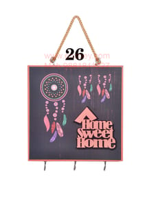 Home Sweet Home Design Key Holder For Wall & Home Decore