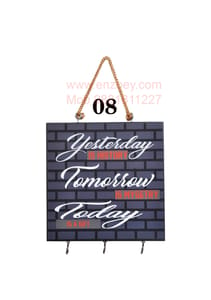 Illustrations Quotes "Yesterday Is History Tomorrow Is A Mystery Today Is A Gift'' Decorative Wooden Wall Hanging