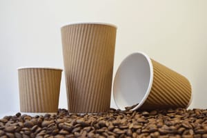 Ripple Paper Cups 150 ML Mug for Coffee, Tea and Cappuccino in Party, Office, Events and Other (Brown, Pack of 25)