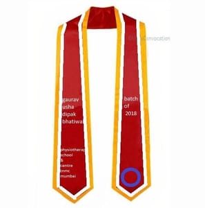 Customized Convocation Sash for Graduation day QTY 1 no size 4 inches width