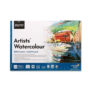ARTISTS WATERCOLOUR PAD 100% COTTON COLD PRESSED A4