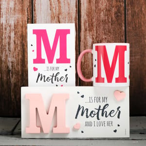 KEEP SAKE Mother's Day Gift Combo with Ceramic Mug and Elevated Initial Quotation with a FREE GREETING CARD