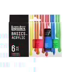 BASICS ACRYLIC FLUORESCENTS (6 SHADES X 22 ML)