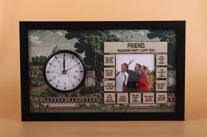 Friend Reasons Why I Love You Wooden Clock , Home Decor