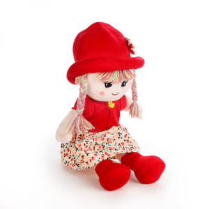 Doll Soft Toy Red 45 Cm For Kids, Birthday ,Home Decor   , For Girl
