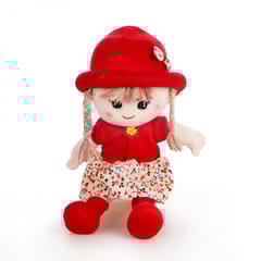 Doll Soft Toy Red 45 Cm For Kids, Birthday ,Home Decor   , For Girl
