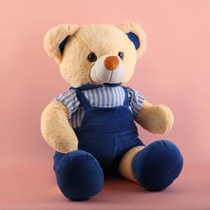 Blue Dress Bear Soft Toy 50cm Home Decor , Soft Toy For Kids , Birthday, Anniversary, Gift