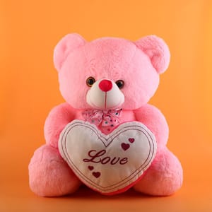 Sweetheart Pink Teddy Soft Toy 50cm Home Decor , Soft Toy For Kids , Birthday, Anniversary, Teddy Bear