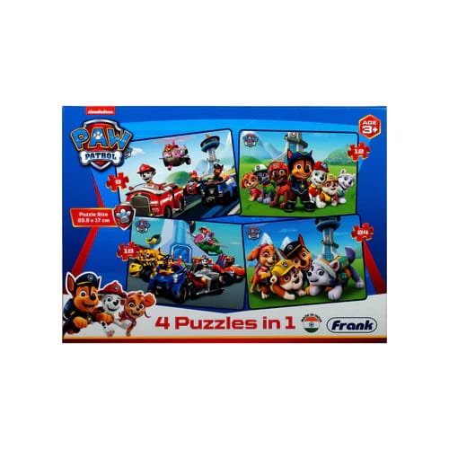 NICKELODEN PAW PATROL 4 PUZZLES IN 1 (18 PCS)
