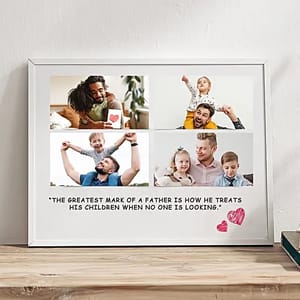 Great Father Photo Frame ,Gift For Father'S Day , Home Decor , Personalized Photo Frame