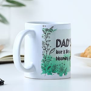 Blossoming Love Mug for Dad Ceramic Coffee Mug  for Father's Day