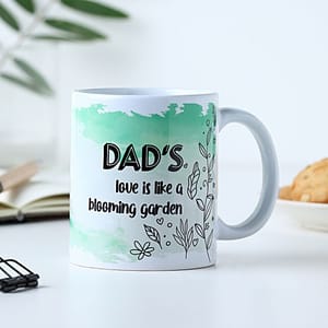 Blossoming Love Mug for Dad Ceramic Coffee Mug  for Father's Day
