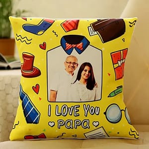 Love You Papa Personalised Cushion Gift For Father's Day ,Personalised Cushion, Home Decor