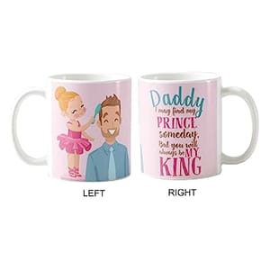 Father's Day Gift Set Pack Of 2 qty ( Ceramic Mug, Cushion Cover Combo Set of 2)