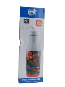 Cool Energy-600 Insulated Steel Inner Bottle -600ml Avengers for Back to School Boys , Gift