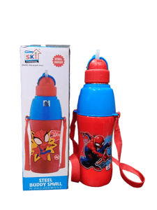 Steel Buddy Small 450ml Insulated Steel Inner Spiderman for Back to School Boys and Gift