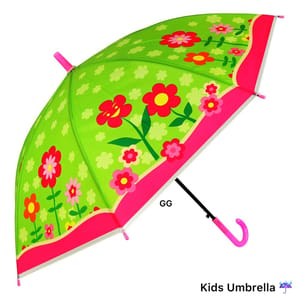 Flower Printed Umbrella For Kids ,Colorful Umbrella Gift For Your Kids In Rainy Season Pack Of 1