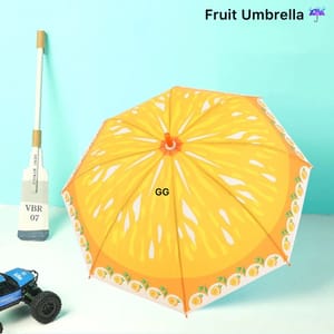 Fruits Printed Umbrella For Kids ,Colorful Umbrella Gift For Your Kids In Rainy Season Pack Of 1 (Print As Per Availability)