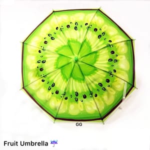 Fruits Printed Umbrella For Kids ,Colorful Umbrella Gift For Your Kids In Rainy Season Pack Of 1 (Print As Per Availability)