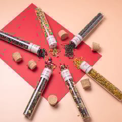 Assorted Tube Kit Mouthful & Calming(Spiced Turmeric,Magical Cinnamon ,Himalayan Green,Pure Chamomile,Sweet Lavender,Moroccan Mint ) - Festive Hamper set With Flavour From India