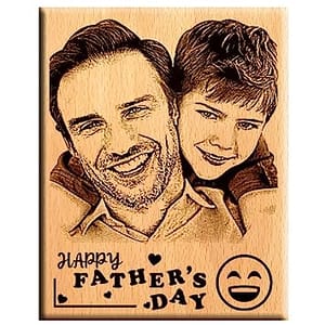 Unique Fathers Day Gift - Personalize Engraved Wooden Plaque 5X4  Gift For Fathers Day