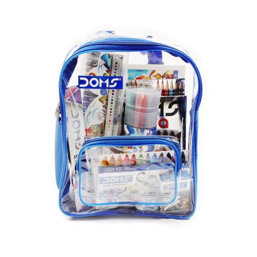 Blue (Bag Base) Plastic (Bag) Doms Smart Stationery Kit, For Gifting,  Packaging Type: Box at Rs 375/kit in New Delhi