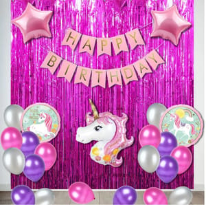 Unicorn theme birthday Balloons decoration  services