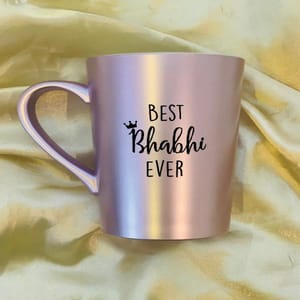 Customized BEST BHABHI EVER Tall coffee mug set of 1 (350ML)