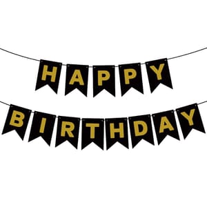 12th Happy Birthday Balloon Decoration ,Decoration Theme- For Kids Gold & Black , Happy Birthday Decoration Service At Your Door-Step,(12th Birthday Decoration)
