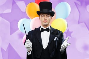 Magician Service for Birthday Party , Kids Birthday Party Magician Service for Duration ( 45 Minutes) Magician for corporate event, marriage, anniversary