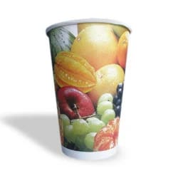 Printed Glass Disposable Party Paper Glass for Drinking Juice and Water,-330ml Each (Pack Of 50 Glass) Print As Per Available