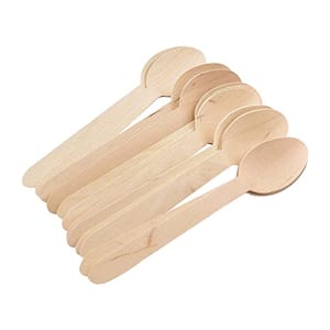 Disposable Wooden Spoons, 140 mm ,Spoon for Home Use , Eco-Friendly , Disposable Spoon , 1000 Pieces/Pack , Pack of 1