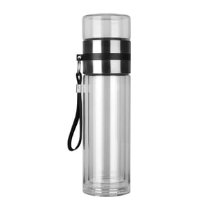 400ml Stainless Steel Temperature Water Bottle Thermos, Double Wall Vacuum Intelligent Cup with Smart Display for Office, Home, Gym, Outdoor Travel Hot and Cold Drinks with Infuser & Green Tea  Combo set of 1 Pc for Corporate Gift