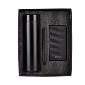 Magnify Tech Gift Box includes a Temperature bottle, powerbank, metallic Pen ideal for Corporate gifting
