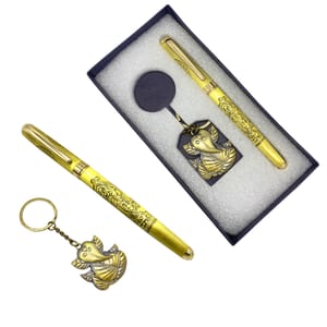 Spiritual Golden Gift Set contains a pen and keychain Perfect for corporate gift