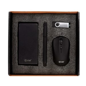 Swipe Tech Gift Box Includes a Mouse, metallic Pen, Pendrive, and Powerbank ideal for Corporate gifting